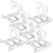 6Pcs Plastic Easels Plate Display Stands for Photos Artwork Card Holder for Home Office Weddings Parties and Collectibles