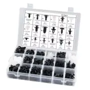 Plastic Rivets Fastener Fender Car Bumper Push Pin Clip Free Remover Tool 415PCS (for: Peugeot)