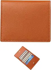 [EUYKQNOI] Card Case Men's Card Wallet Credit Card Sleeves for Men Card Holder, Ultra Thin Wallet Card Holder, Brown Card Holder for Men and Women, Practical, Stylish and Safe