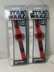 (2) Star Wars Darth Maul Digital Watch 3D Dial