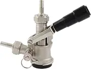 Home Brewing Beer Keg Coupler Tap System A D G S Type with Stainless Steel Probe Pressure Valve Homebrew Kegerator Keg Dispenser Home Brew Equipment(D Type)