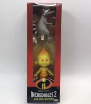 Disney Pixar Incredibles 2 Fire Jack-Jack and Raccoon Action Figures Set NIB