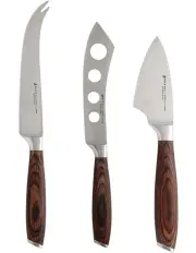 [Maxwell & Williams] Stanton Cheese Knife Set 3pc Gift Boxed in Brown