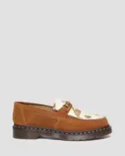 Dr. Martens Adrian Snaffle Loafer (Pecan Brown+Cow Print)