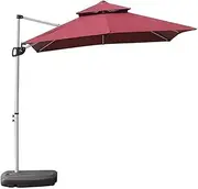 Square Garden Parasol Umbrella,Large Garden Umbrella,Used for Garden Swimming Pool Umbrellas,with Tilt Function