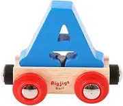 Rail Name Letter A (Blue) - Other Major Wooden Rail Brands are Compatible