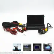 4 LED CCD Cars Off-Road Rear View Camera 4.3" LCD Foldable Monitor Display