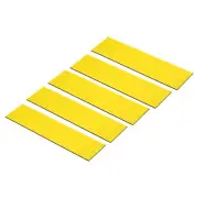 5Pcs 8"x2" Blank Engraving Name Plate Personalized Laser Printing Plate Yellow