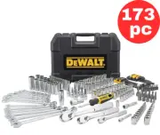 Dewalt 173 Piece Socket Set Polished Crome Tool Set Socket Set Spanner Set