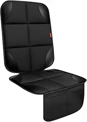 XHYANG Car Seat Protector 1 Pack Car Seat Cushion Mat Thickest Padding,Waterproof 600D Fabric Car Seat Covers for Non-Slip Backing Mesh Pockets for Baby and Pet (1 Seat Protector)