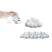 2Pcs Cloud Keyboard Wrist Rest Comfortable Memory Foam Wrist Rest for Computer Laptop-White