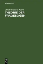 Theorie Der Fragebogen, Hardcover by Picard, Claude François, Brand New, Free...