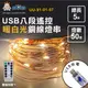 阿囉哈LED總匯_UU-91-01-07_暖白光-USB-8段功能-5米50燈銅線燈帶遙控器