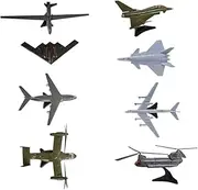 Ｓｉｍｈｏａ 8 Pieces DIY Aeroplane Model Miniature Assembly Model Plane Collection, Style B