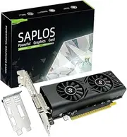 SAPLOS GTX 1050 Graphics Card for PC, 4GB GDDR5 128-bit, HDMI DisplayPort DVI-D, Computer GPU, Gaming Video Card, PCI Express x16, DirectX 12