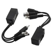 RCA BNC to RJ45 Power Audio Video Connector 2pcs for Closed Circuit TV Camera