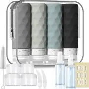 16pk Travel Bottles Toiletries, TSA Approved LeakProof Squeezable Silicone Bx 2