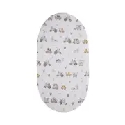 1 Pack Organic Jersey Bedside Sleeper Fitted Sheet- Tractor Ride