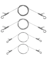 Picture Hanging Wire, 2-Pack 1m (3.3ft) Small Hooks + 2-Pack 2m (6.6ft) Large...