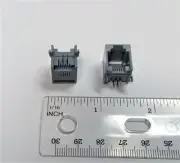 2 pcs RJ-11 6P4C 4-Pin Telephone PCB Socket Connector, New, Free Shipping in USA