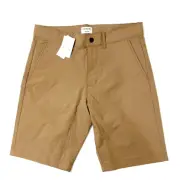 NWT Crewcuts Tech Shorts J Crew Performance Khaki Boys 12 $49.50