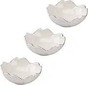 iplusmile 3pcs Cherry Blossom Sauce Plates Japanese Style Dipping Dishes Premium Sauces Spices Snacks Appetizers for Home Kitchen BBQ Picnic