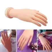 Nail Art Training Mannequin Soft and Flexible Hand for Practice Sessions