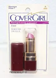 DISCONTINUED! Covergirl PLATINUM PLUM 7 Remarkable Lipcolor Lipstick Frost 73825
