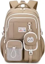 [Tanou] School Bag Girls Backpack Kids, Breathable and Comfortable School Backpack Teenagers, Fashionable School Travel Casual School Bag for Girls 3rd to 6th Grade