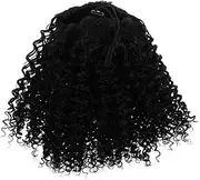 WEKADRIN Curly Ponytail Extension for Women Realistic Human Hair Drawstring Long Wavy Ponytail Adds Volume for Black Women Durable Easy to Apply