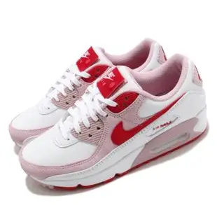 Nike 休閒鞋 W Air Max 90 QS 女鞋 情人節 愛心 限量 氣墊 白 粉 麂皮 皮革 DD8029100 [ACS 跨運動]