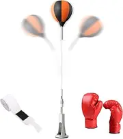 Punching Bag Stand - Reflex Ball Speed Kit, Strong Rebound Equipment | Adjustable Training Kit with Stand, Hand Eye Coordination Workout Tool, Fitness Stress Home Gym for Teens Adults