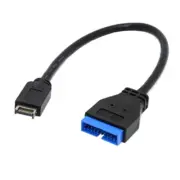 USB 3.0 20 Pin Male to USB 3.1 Female Extension Cable Adapter Cable Replacement