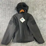New Rothco Jacket Mens Medium Special Ops Soft shell Tactical Black Hooded