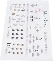 ibasenice Educational Wall Art Home Alphabet Painting Boys and Girls Room Decor Canvas Cotton Twine