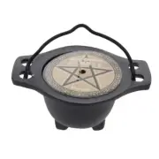 Patchouli Candle in Black Cauldron 10x5x7cm