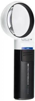 Eschenbach mobiluxLED+mobase LED wide light magnifying glass & dedicated stand