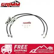 Grimm Offroad PTFE Lined 304 SS Front Brake Lines for '18+ Jeep Wrangler JL JLU (for: Jeep)
