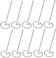 PHENOFICE 10Pcs Vertical BBQ Skewers for Air Fryers Grilling and Reusable Grill Sticks for Outdoor Parties Camping and Picnics