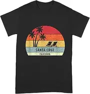 [VidiAmazing] Santa Cruz Retro Colorful Santa Cruz California Beach - Standard T-Shirt