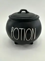 Rae Dunn Potion Cauldron Mini Halloween Black 4" Magenta Artisan Collection