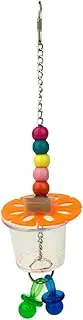 Avian Care Boredom Breakers Foraging Cup with Beads Birds Toy - Interactive Hanging Treat Toy, Cage Entertainment
