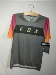 Fox Racing Mens Flexair Arcadi MTB Short Sleeve Jersey Pewter Medium 30914-052-M
