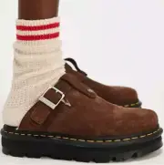 Dr Martens Zebzag Platform Sherpa mules brown unisex women’s 10, men’s 9 NEW IN