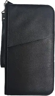 [Cruisetag] Family Passport Travel Wallet | Expanding Pockets | Travel Passport Wallet for Men Women | Reinforced Dual Layer | Zip Tour Wallet