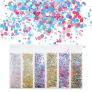 Colors Circle Chunky Glitters Resin Epoxy Accessories Crafts Sequins Decor