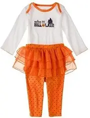 [Carter's] JUST ONE YOU Made by Carters Infant Girls' 2 Piece Skegging Set - Orange (6 MONTHS)