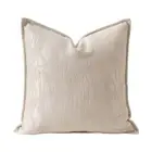 Light Beige Chenilles Throw Pillow Cover Soft Decorative Cushions Cover for