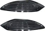 Compatible For Panamera Tail Lights 2010 2011 2012 2013 Compatible For Panamera 970 Rear Fog Brake Dynamic Turn Signal Automotive Accessories(BLACK COLOR)