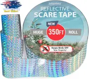 Reflective Bird Deterrent Tape 350Ft Scare Ribbon Repellent for Pigeons Geese